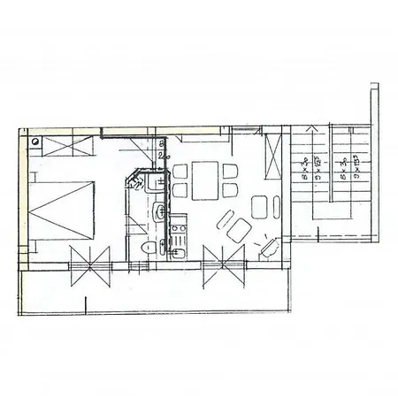 Appartement In With Balcony, Air Condition, Wifi
